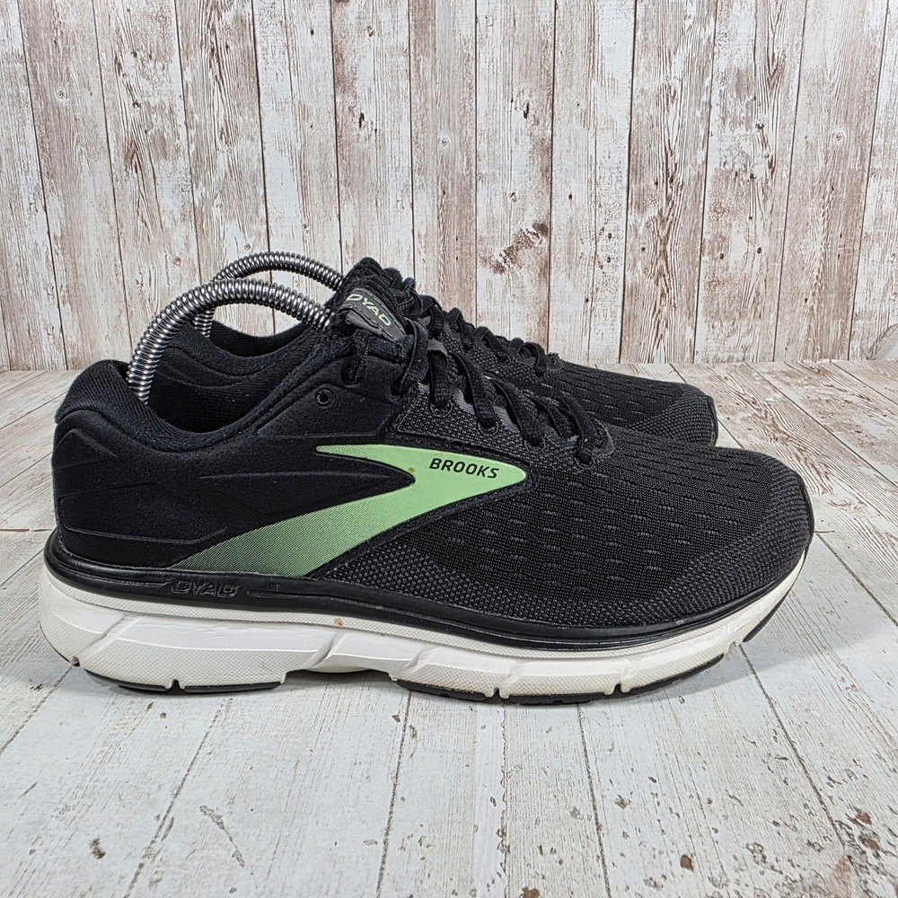 Brooks Dyad 11 Womens Running Shoes Black Green 1203121B082 Size 8.5